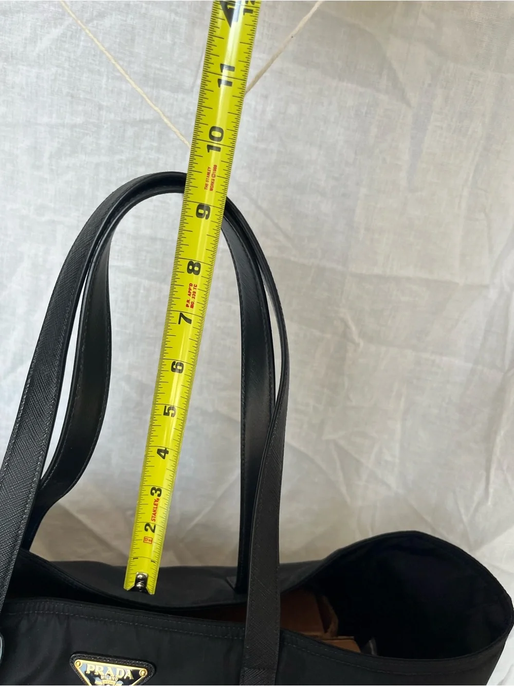 Prada Black 1978 Re-Edition Nylon Shopping Tote Bag - Prada